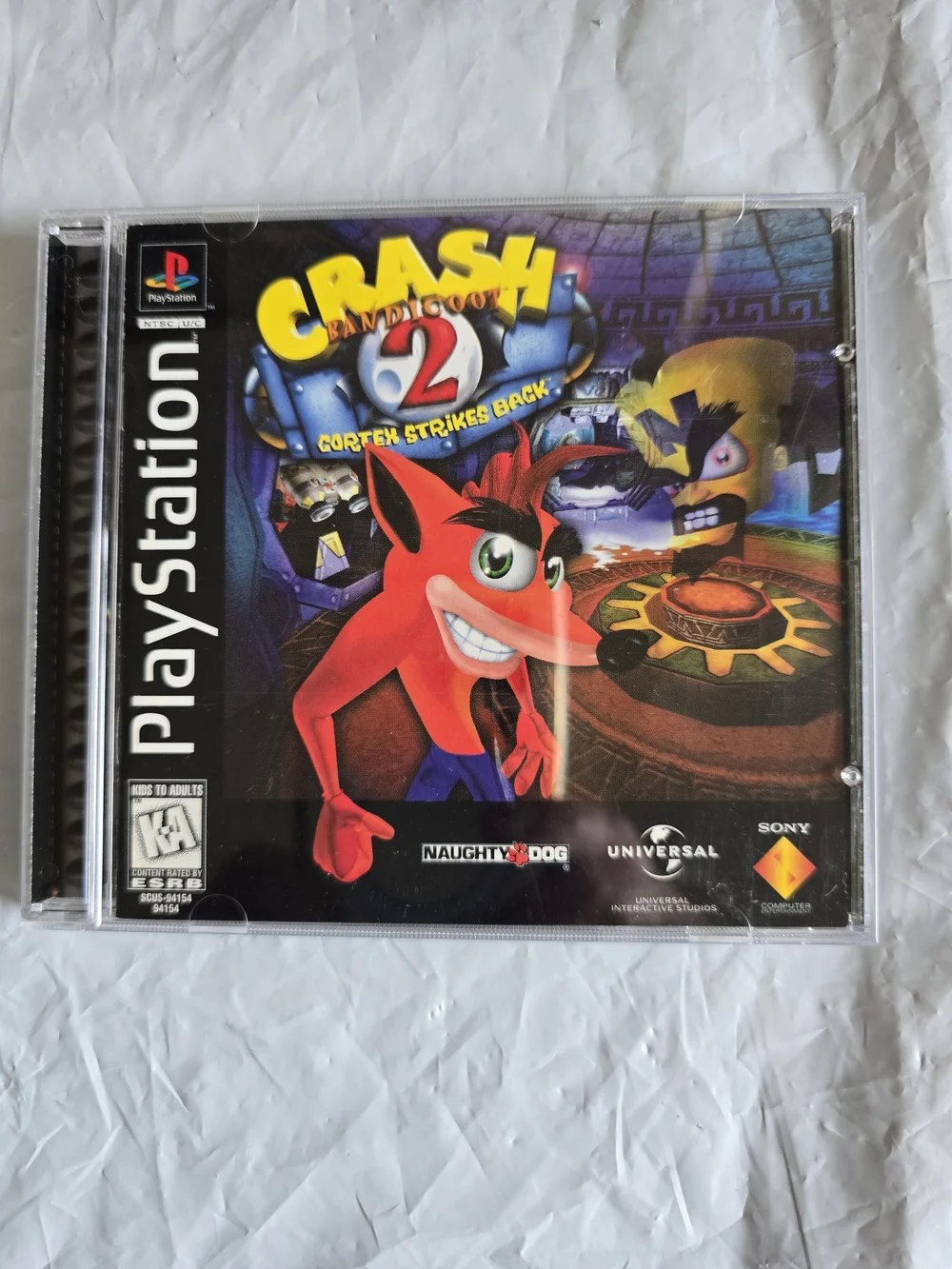 Sony PlayStation Crash Bandicoot Game Case One And Two Original Like New No Scra